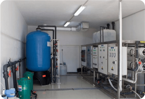 Sistema de filtração e cloração de água subterrânea